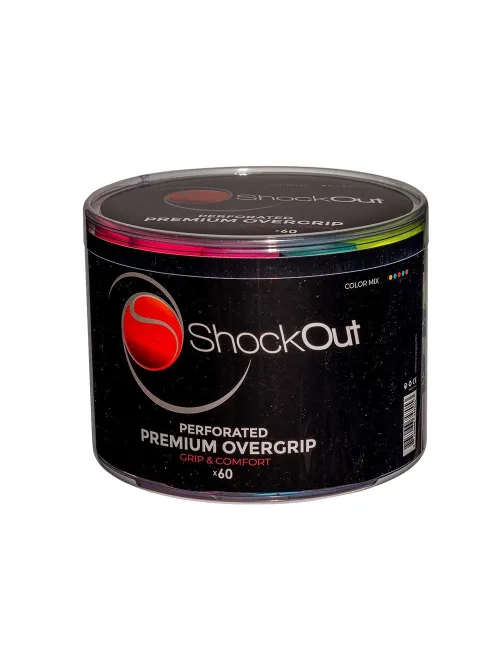 Tambor Shockout X60 Overgrips Premium Multicolor Perforado 100-0048 | Ofertas de pádel